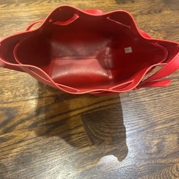 Mansur Gavriel Cherry Red Crossbody Bag - Picture 9 of 11